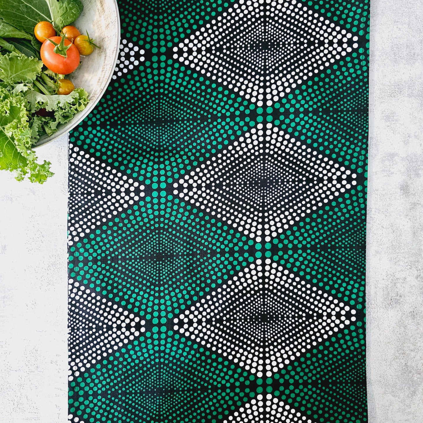 Handmade Table Runner 160x35cm | 180x35 | 200x35cm | African Print "Mudcloth" Bogolan Inspired Print Made from 100% African Print Fabric