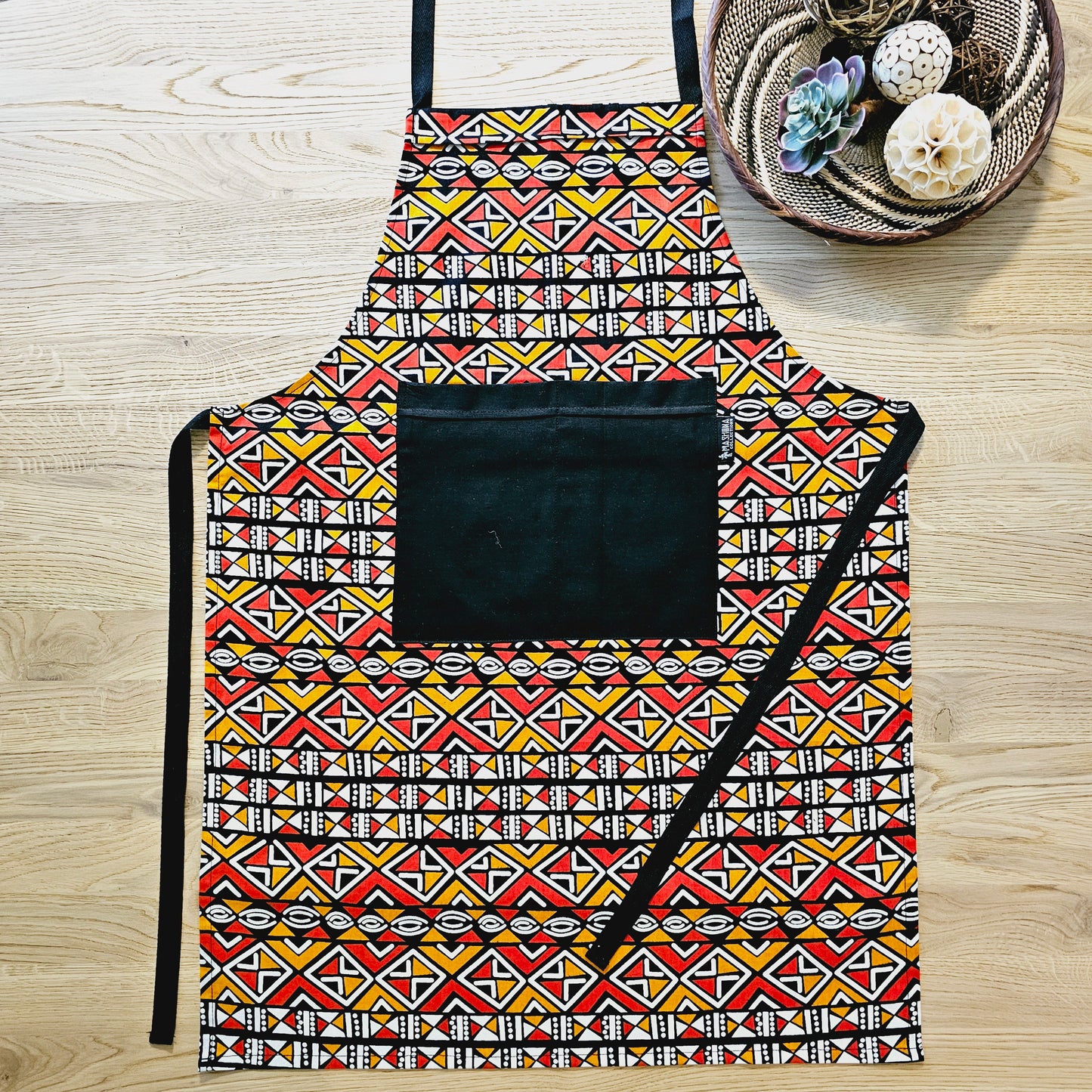 Handmade Apron and Matching Oven Gloves Set