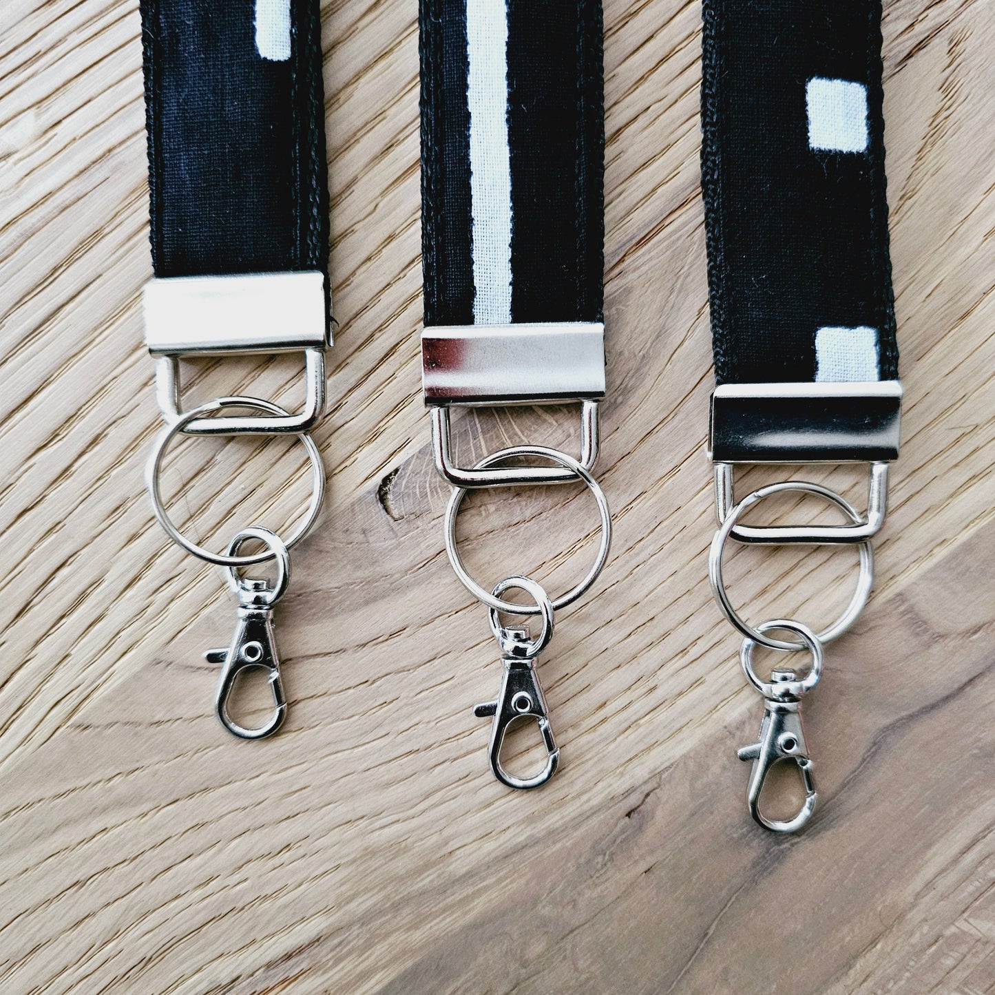 Set of 3 African Print Key Fobs | Wristlet | Key Holder