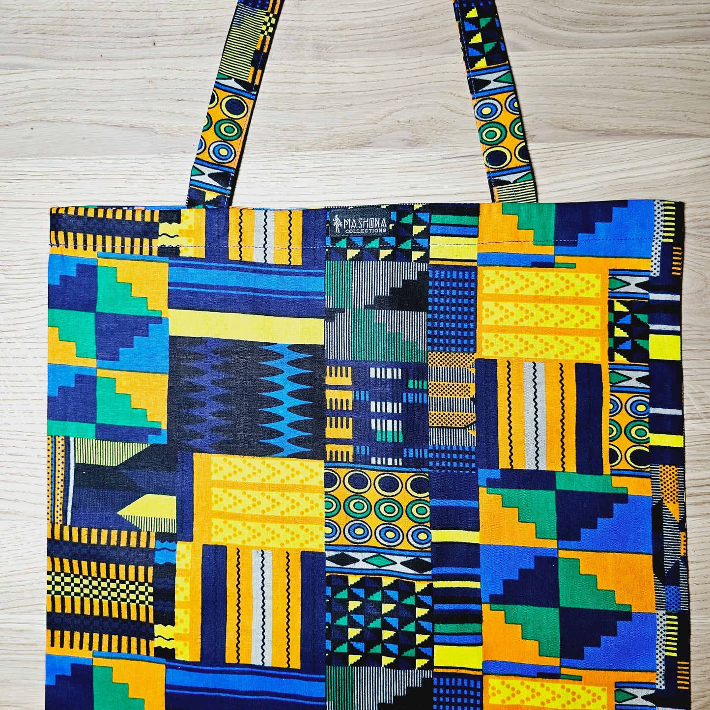 Handmade Tote Bag African Print | Beach Bag | Shopping Bag
