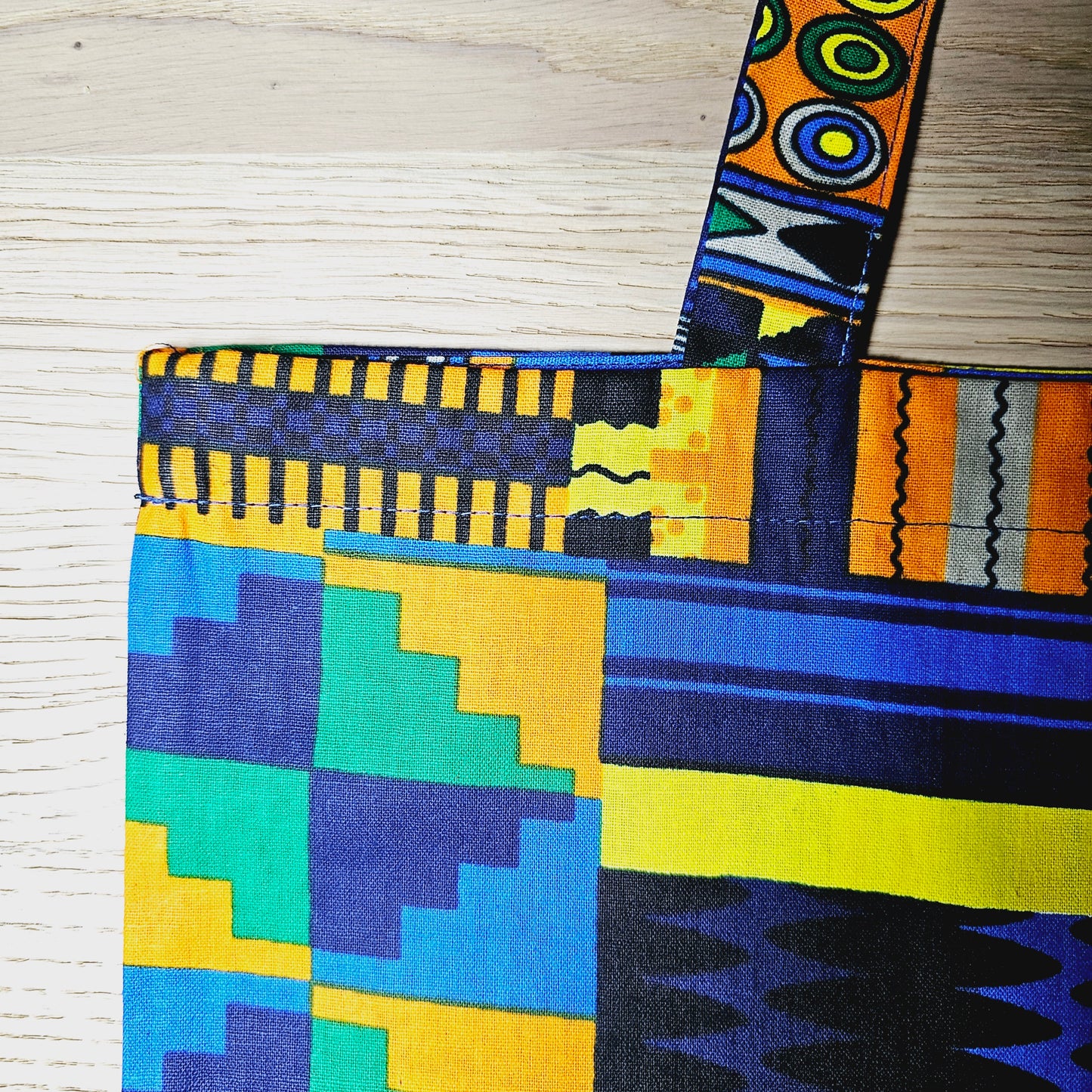 Handmade Tote Bag African Print | Beach Bag | Shopping Bag