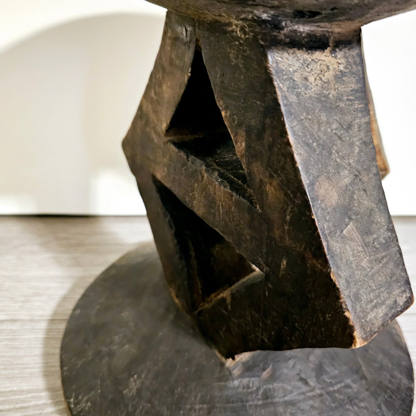 Vintage Antique Tonga Stool | Batonga Stool | Hand Carved Wooden Stool