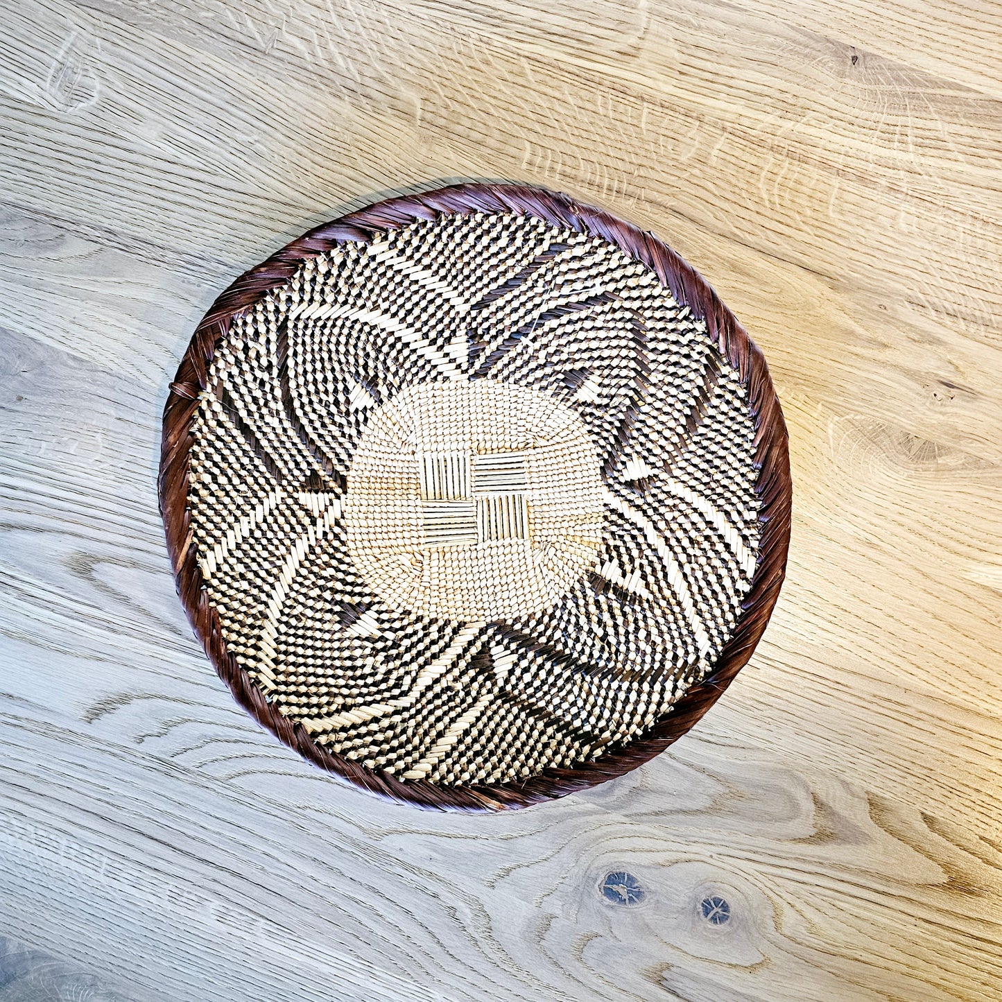 Set of 3 Handmade African Wall Baskets | Zimbabwe Baskets | Boho Wall Decor | 3C