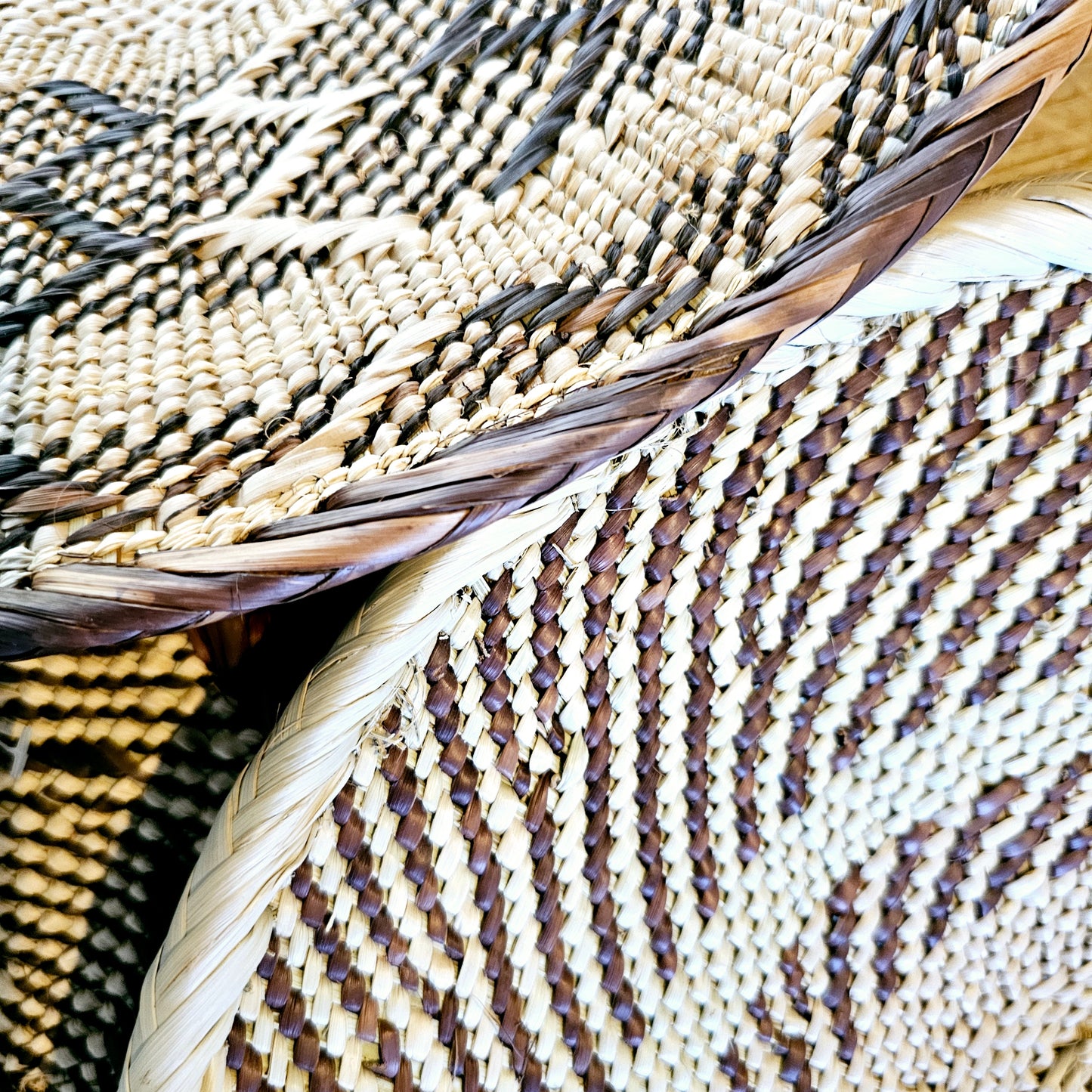 Set of 3 Handmade African Wall Baskets | Zimbabwe Baskets | Boho Wall Decor | 3C