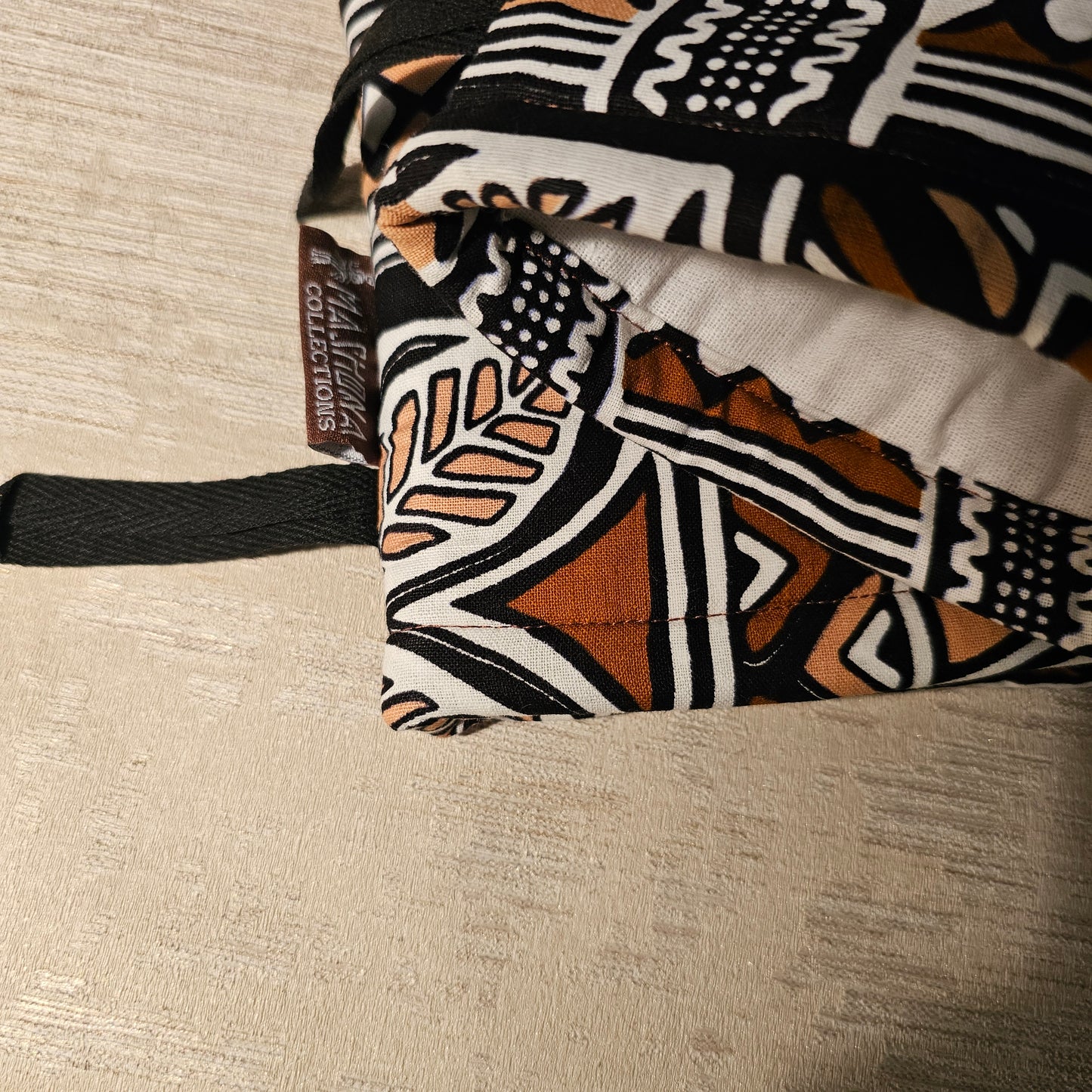 Set of 2 Oven Gloves Handmade "Mudcloth" Bogolan Print Inspired African Print