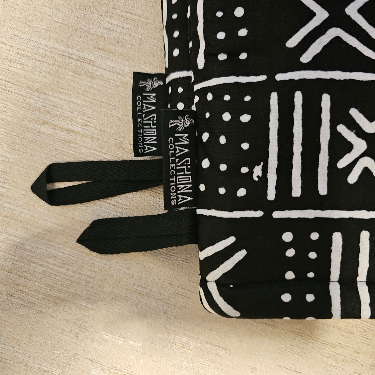 Set of 2 Oven Gloves | Handmade "Mudcloth" Bogolan Print Inspired African Print