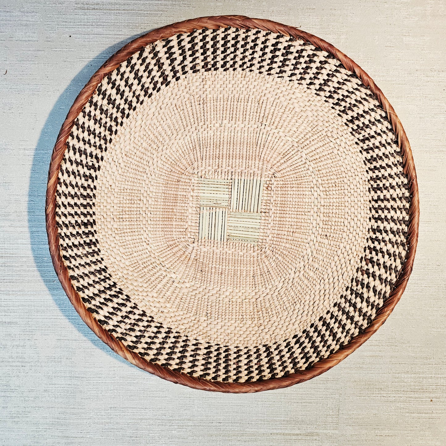 Set of 3 Handmade African Wall Baskets | Zimbabwe Baskets | Boho Wall Decor | 3C