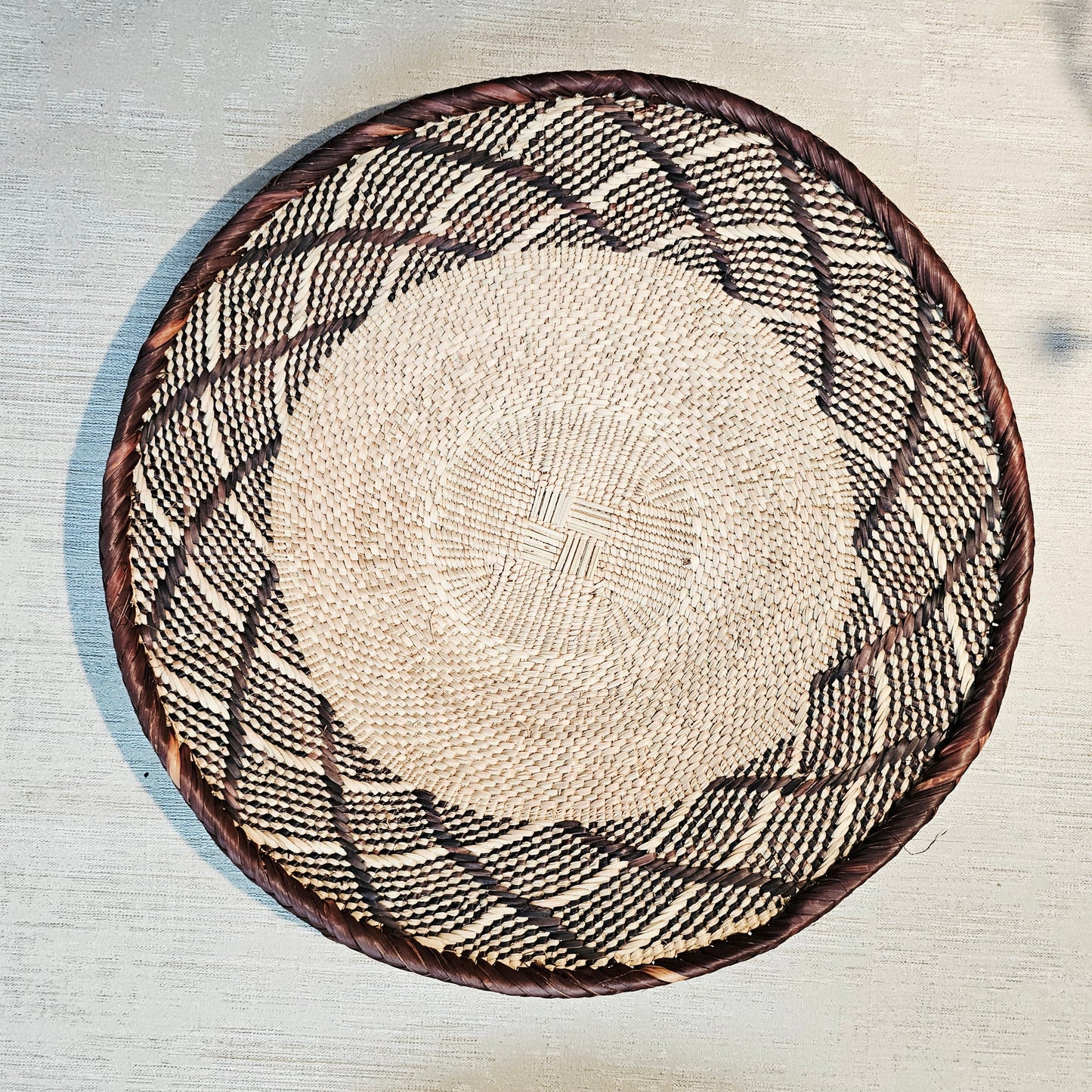 Set of 3 Handmade African Wall Baskets | Zimbabwe Baskets | Boho Wall Decor | 3C