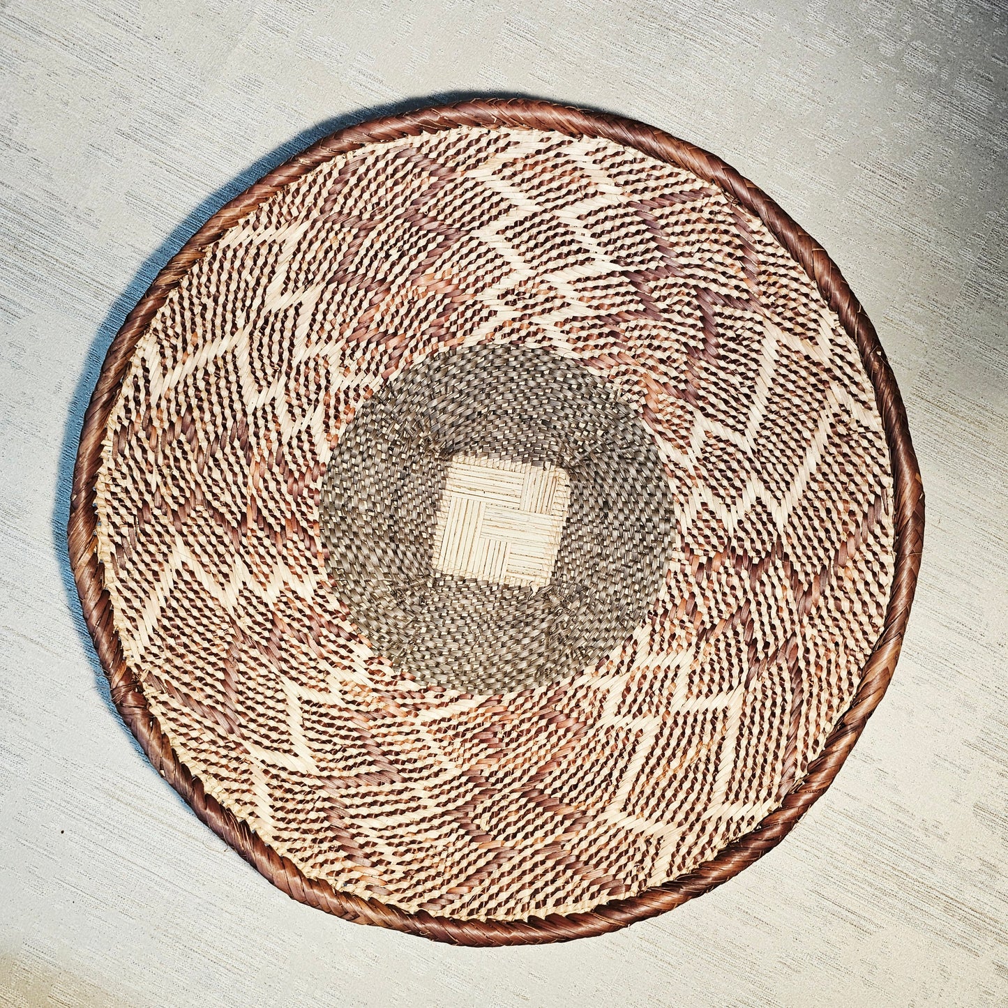 Set of 3 Handmade African Wall Baskets | Zimbabwe Baskets | Boho Wall Decor | 3B