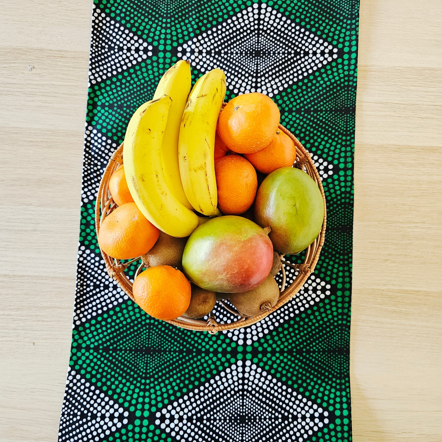 Table Runner 160x35cm | 180x35 | 200x35cm | 100% Cotton African Print Fabric