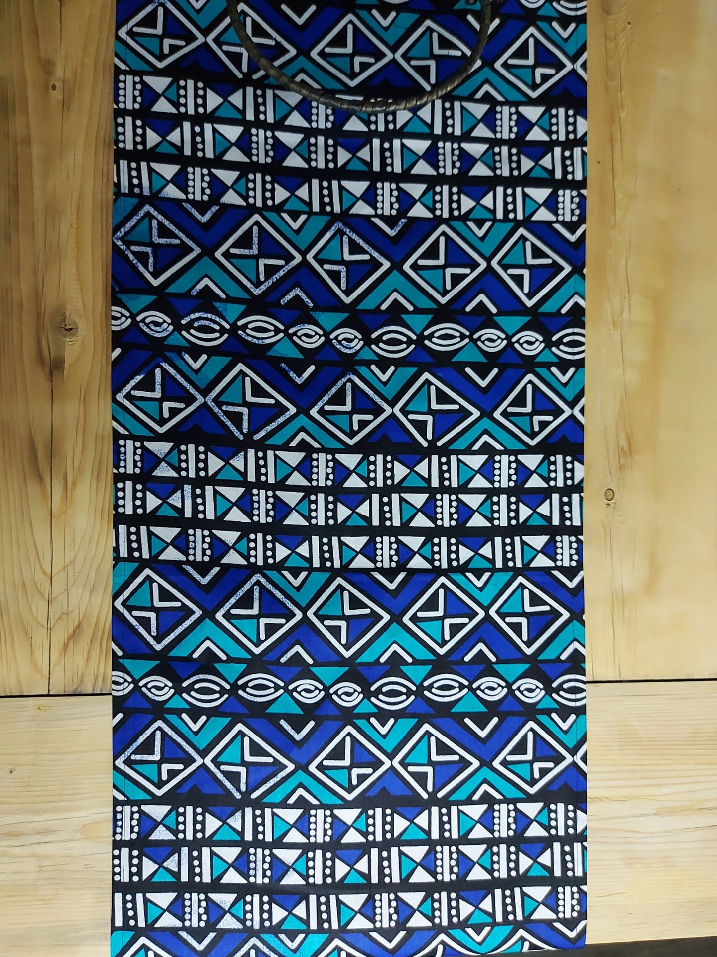 Handmade Table Runner 160x35cm | 180x35 | 200x35cm | African Print "Mudcloth" Bogolan Inspired Print Made from 100% African Print Fabric