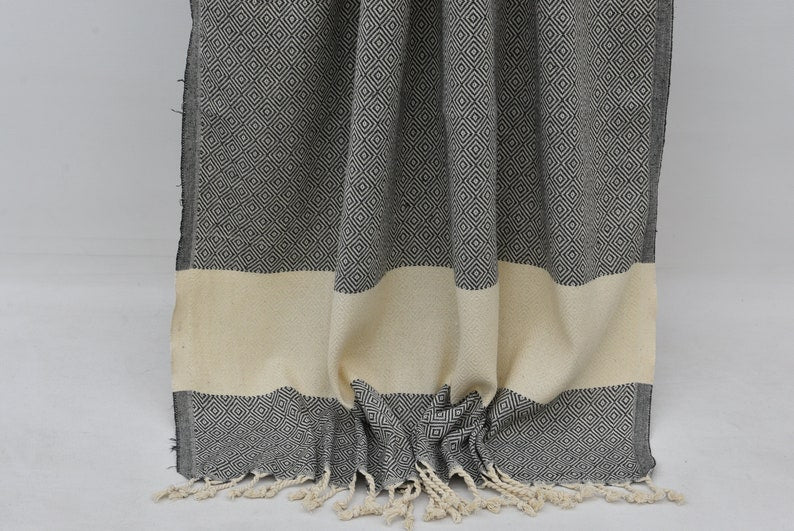 Handwoven Peshmetal Towel 70x40" | Sofa Blanket | Yoga Towel | Wedding Blankets | Baby Blanket | Beach Towel | Scarf made from 100% Turkish Cotton