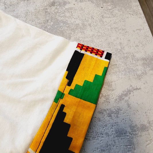 Africa Print Detailed T-Shirt | Ankara Detail and Pocket