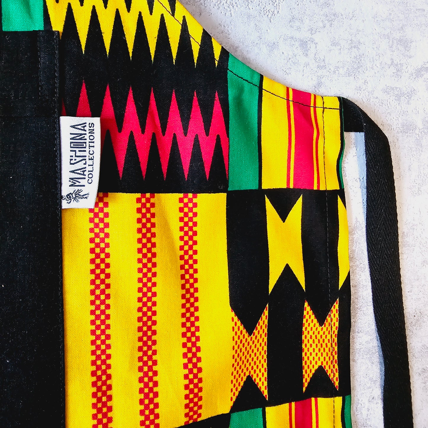 Apron and Matching Oven Gloves Set | 100% Cotton African Print Fabric