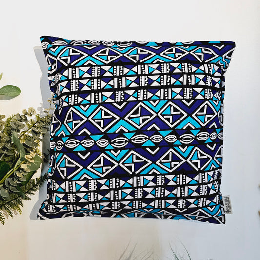 Set of 2 | 4 Cushion Covers |40x40cm | 100% Cotton Wax Ankara Fabric