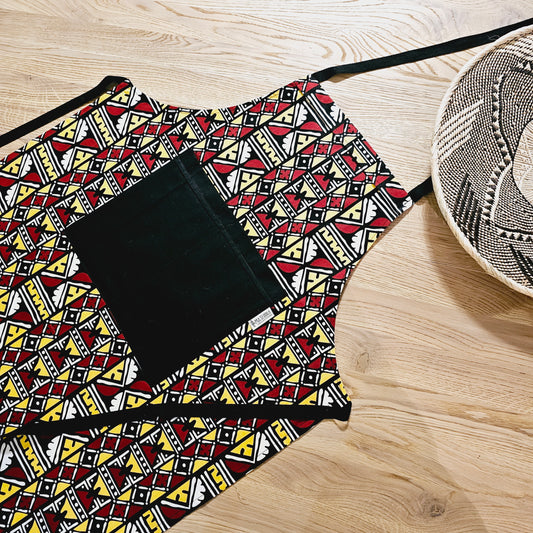 Handmade Apron and Matching Oven Gloves Set