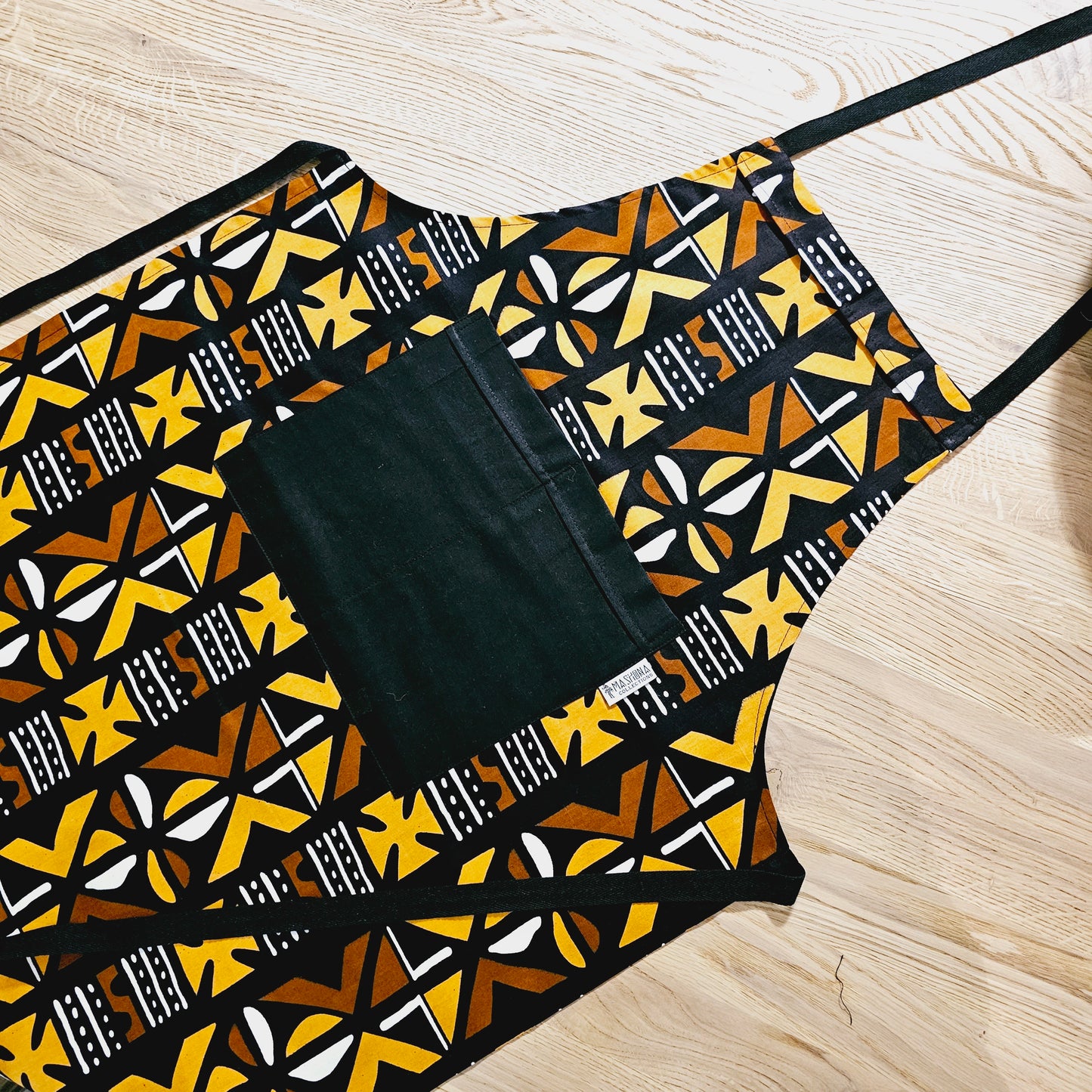 Handmade Apron and Matching Oven Gloves Set