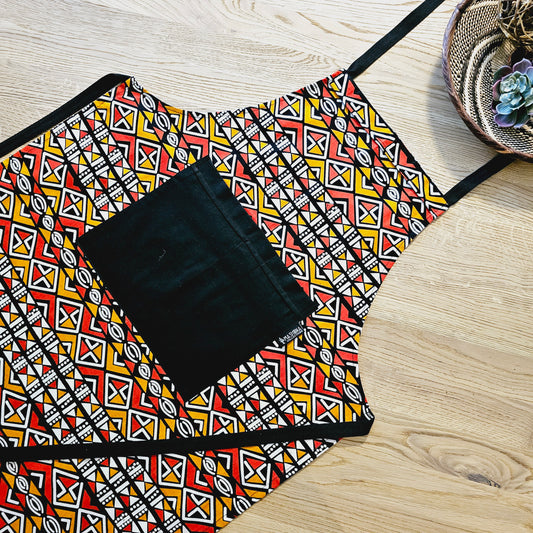 Handmade Apron and Matching Oven Gloves Set