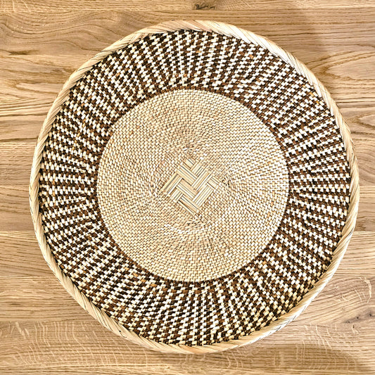Set of 3 Handmade African Wall Baskets | Zimbabwe Baskets | Boho Wall Decor | 3A