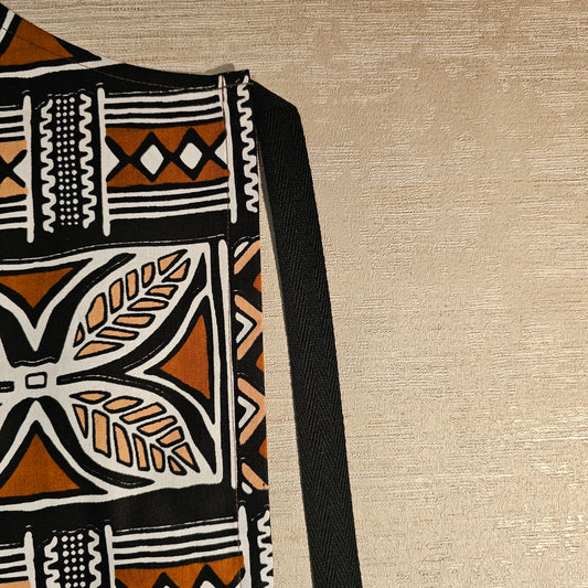 African Print Apron with Pocket | 100% Cotton Fabric