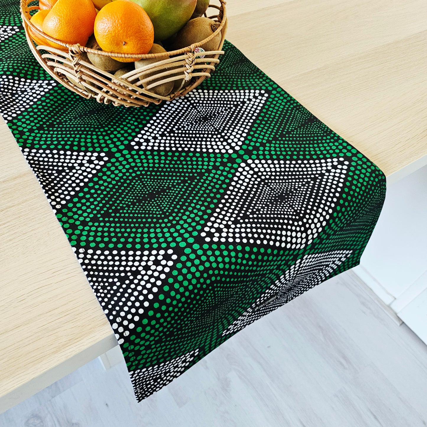 Set of 2 Table Runners 160x35cm | 180x35 | 200x35cm | 100% Cotton African Print Fabric
