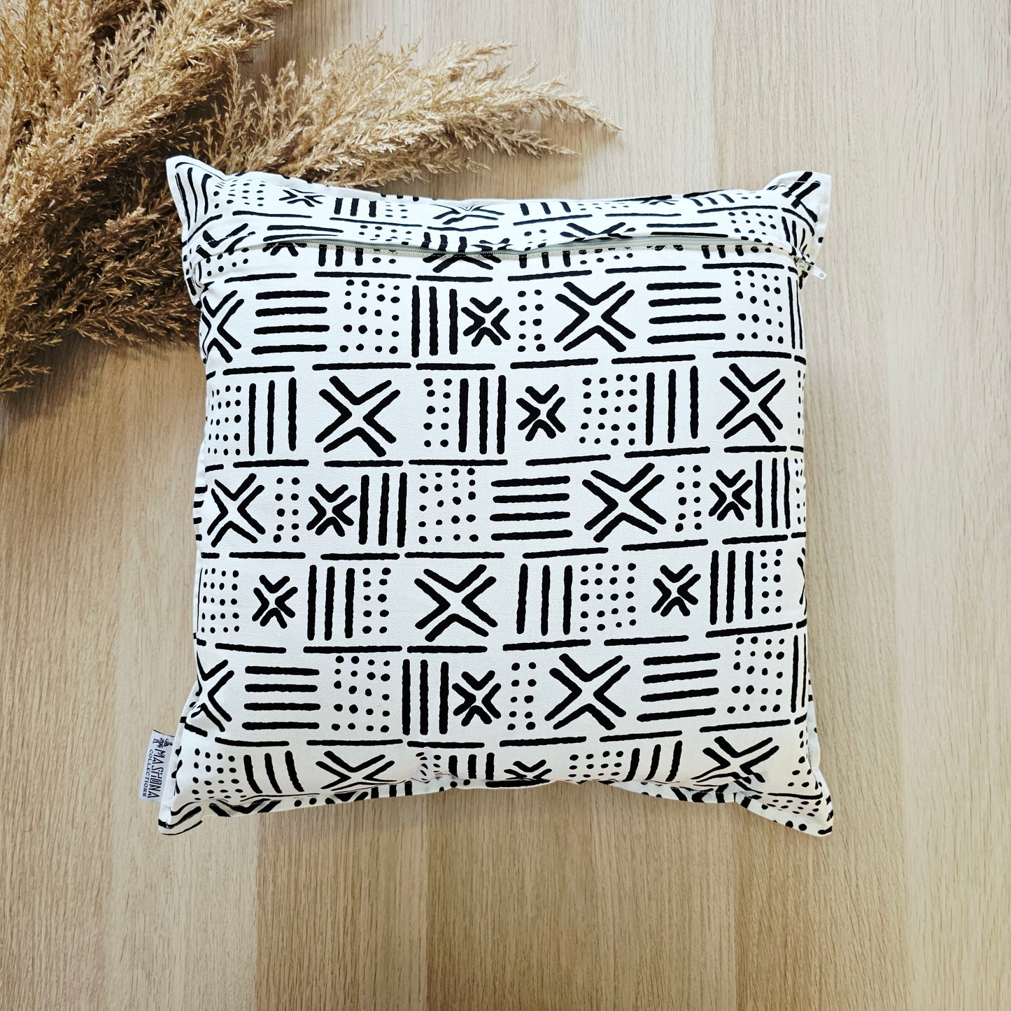 Set of 2 | 4 Cushion Covers |40x40cm | 100% Cotton Wax Ankara Fabric
