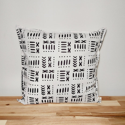 Set of 2 / 4 African Print | 40x40cm | Mudcloth Boho Cushion Cover 100% Cotton Wax Ankara Fabric